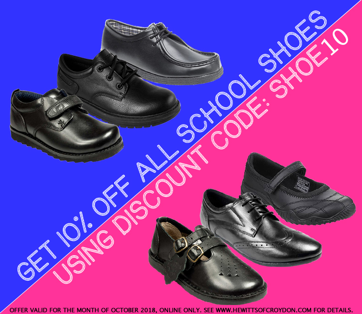 10% OFF SCHOOL SHOES