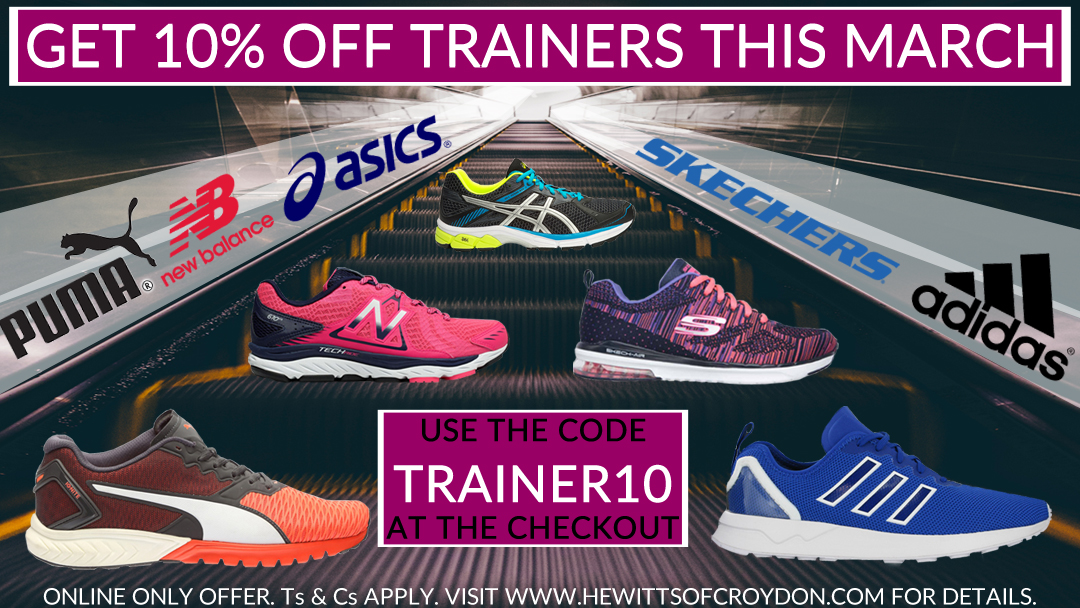 GET 10% OFF TRAINERS THIS MARCH!