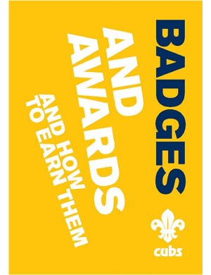 Cub Scouts A6 Badges & Awards Book
