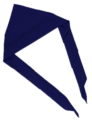 Youths Plain Scout Scarf - Navy