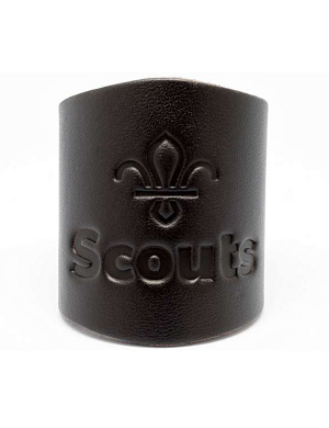 Scouts Plain Embossed Leather Woggle