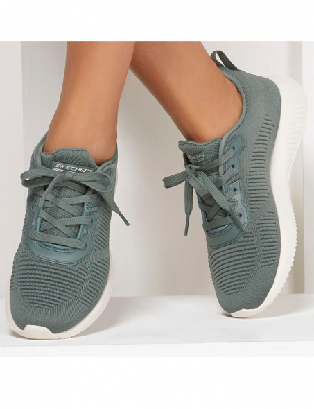 Skechers bobs squad tough talk lace up trainers Clearance