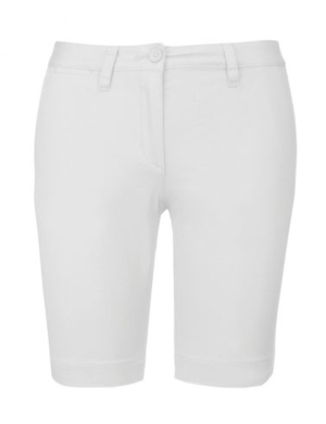 Kariban Ladies Chino Bermuda Shorts - White