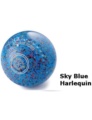 Drakes Pride Gripped Bowls Professional - Sky Blue Harlequin