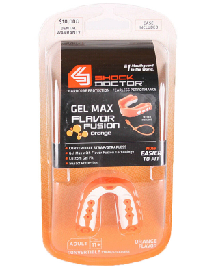 Shock Doctor Gel Max Flavour Fusion (11yrs - Adult) Gumshield - Orange
