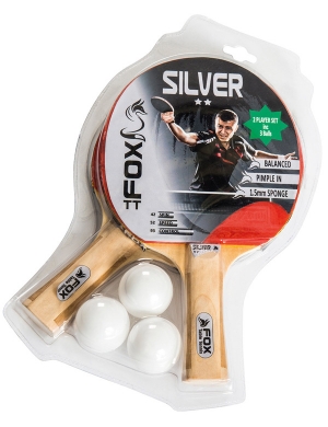 Fox 2 Star Silver 2 Player Table Tennis Set