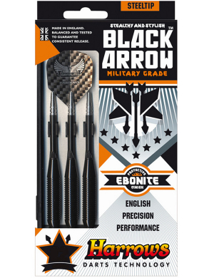 Harrows Black Arrow Steel Tip Darts