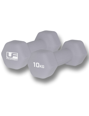 Urban Fitness Neoprene Hex Dumbbells - 10kg