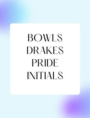 Drakes Pride Bowls Initials