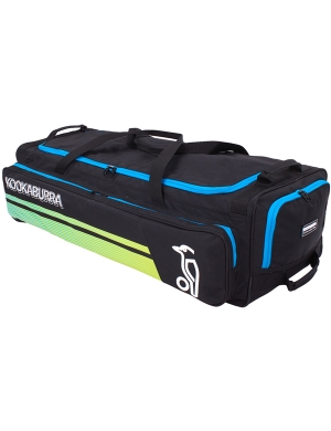 Kookaburra 4500 Wheelie Cricket Bag - Black/Aqua
