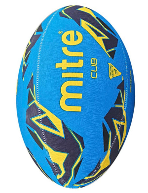 Blue/Navy/Yellow Size 3 Mitre Cub Training Rugby Ball 