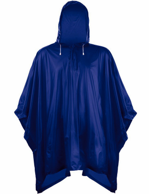 Splashmacs Adult Rain Poncho - Navy