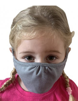 Next Level Kids Eco Face Mask - Heather Grey