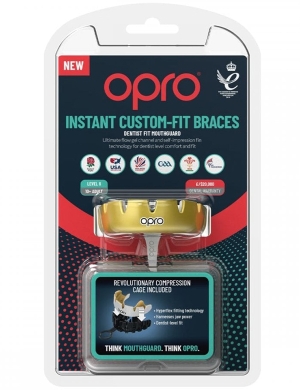 Opro Instant Custom-Fit Gumshield (10yrs – Adult) - Gold