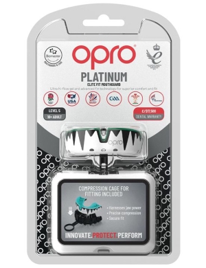 Opro Platinum Elite Fangz Gumshield - Mint Green/Pearl