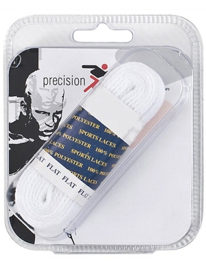 Precision Multi-Sport Flat Laces - White