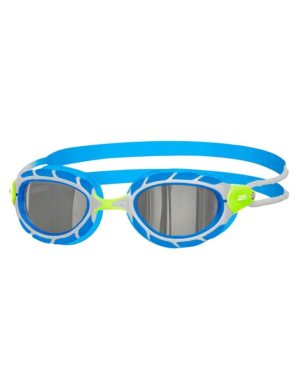 Zoggs Predator Titanium Mirror Goggles - Blue/Green