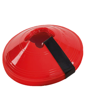 Precision Sleeved Saucer Cones 10pk - Red