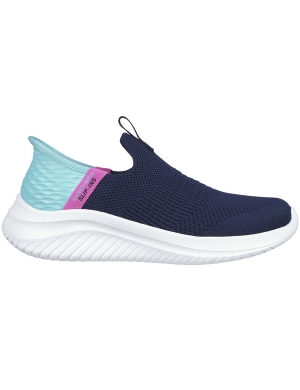Skechers Kids Slip-Ins: Ultra Flex 3.0 - Fresh Time - Navy/Turquoise