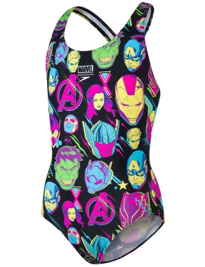 Speedo Marvel Placement Splashback Swimsuit