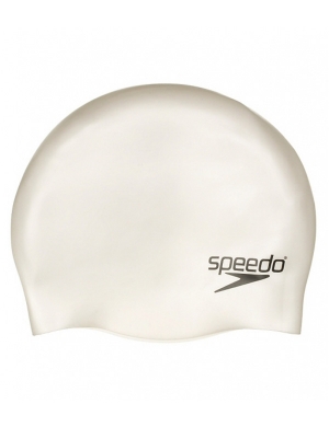 Speedo Senior Silicone Swim Cap - White