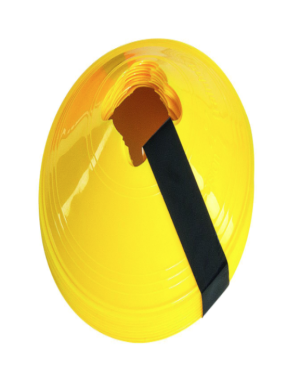 Precision Sleeved Set of 10 Saucer Cones- Yellow