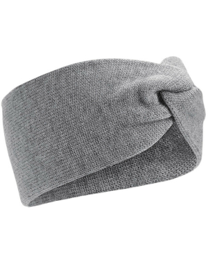 Beechfield® Twist Knit Headband - Grey