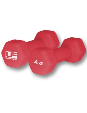 Urban Fitness Neoprene Hex Dumbbells - 4kg