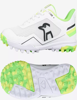 Kookaburra KC 5.0 Rubber Cricket Shoes - white/yellow