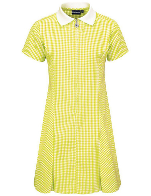 Gingham Summer Dress - Yellow (Reception - Year 2)