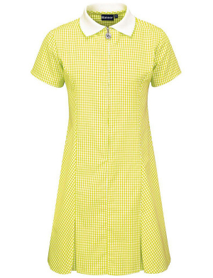 Gingham Summer Dress - Yellow