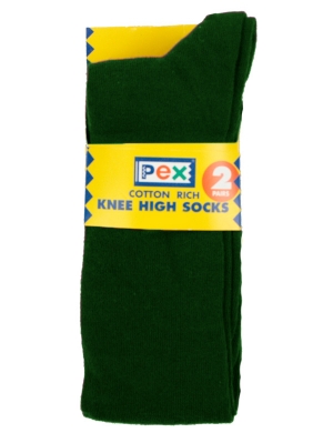 Knee High Socks 2 pack - Bottle Green