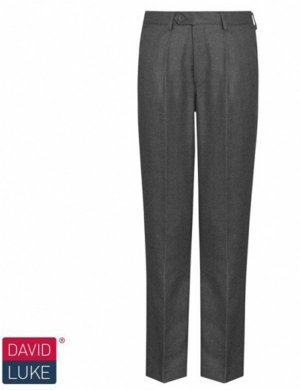 David Luke DL943  Boys Trouser - Grey (Elastic Back)