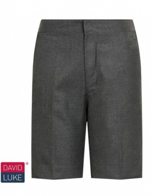 David Luke DL947 Bermuda Junior & Senior Boys Short - Grey 