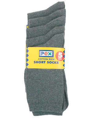 Ankle Socks 5 pack - Grey