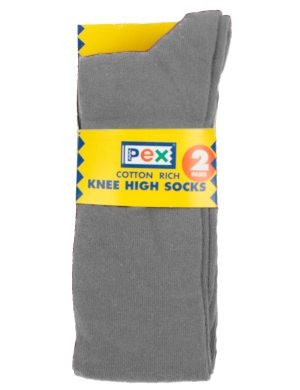 Knee High Socks 2 pack - Grey