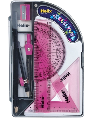 Helix Cool Curves Maths Set - Pink