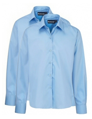 Banner Long Sleeve BTN Blouse 2pk - Blue