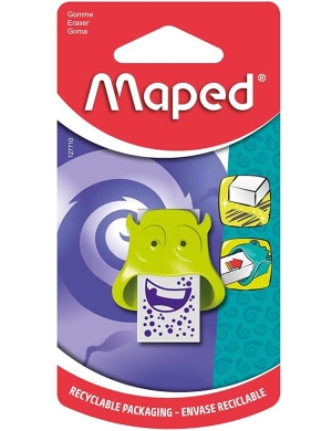 Maped Little Monster Eraser - Lime
