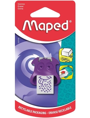 Maped Little Monster Eraser - Purple