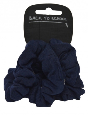 Jersey Scrunchie 3pk - Navy