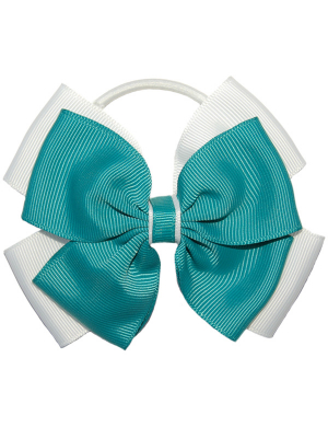 Opal Hair Bobble - Jade & White