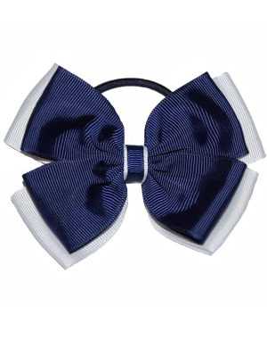 Opal Hair Bobble - Navy & White