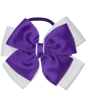 Opal Hair Bobble - Purple & White