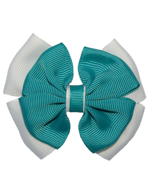 Opal Hair Clip - Jade & White