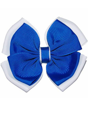 Opal Hair Clip - Royal & White