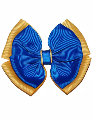 Opal Hair Clip - Royal & Yellow