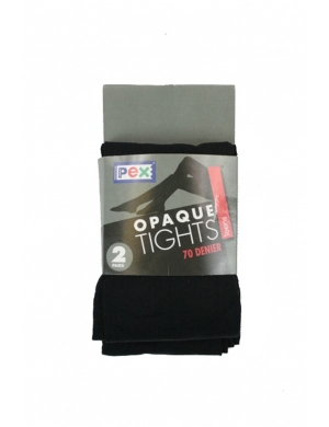 Opaque 70 Denier Tights 2pk - Black