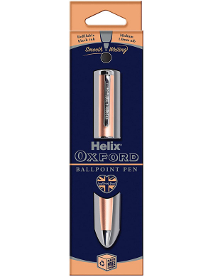 Oxford Ballpoint Pen (Black Ink) - Rose Gold