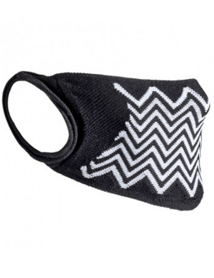 Result ZigZag Anti-Bacterial Face Cover - Black/White